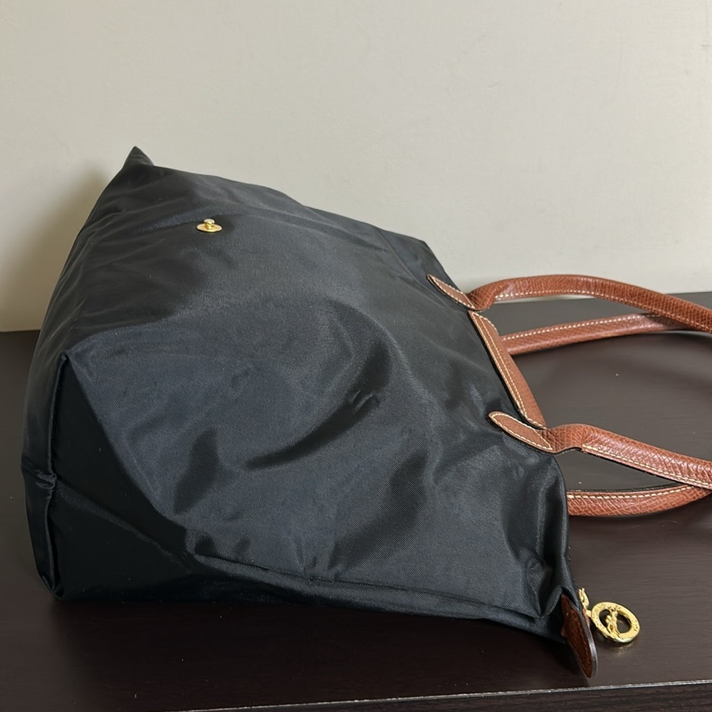 Longchamp LE PLIAGE ORIGINAL S TOTE BAG Black Recycled Canvas - Picture 7 of 16